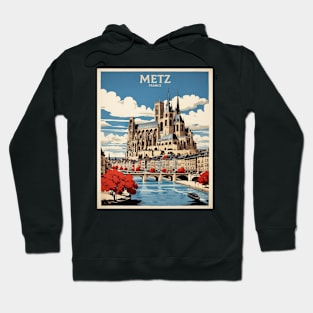 Metz France Vintage Poster Tourism Hoodie